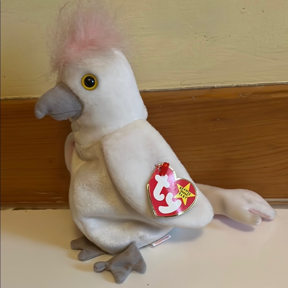 TY Beanie Baby KuKu Cockatoo